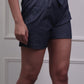 Denim Look Cotton Stretch Shorts