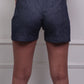 Denim Look Cotton Stretch Shorts